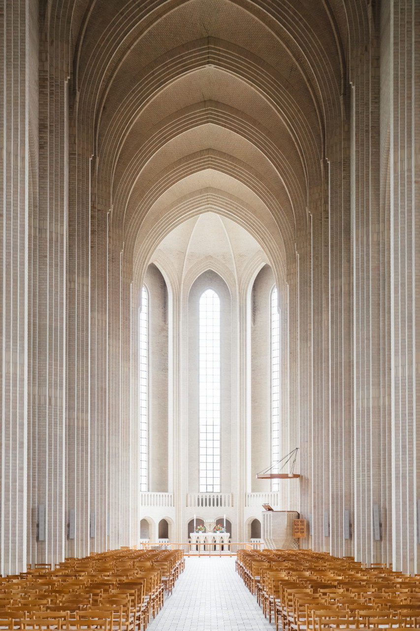The interior of a church.