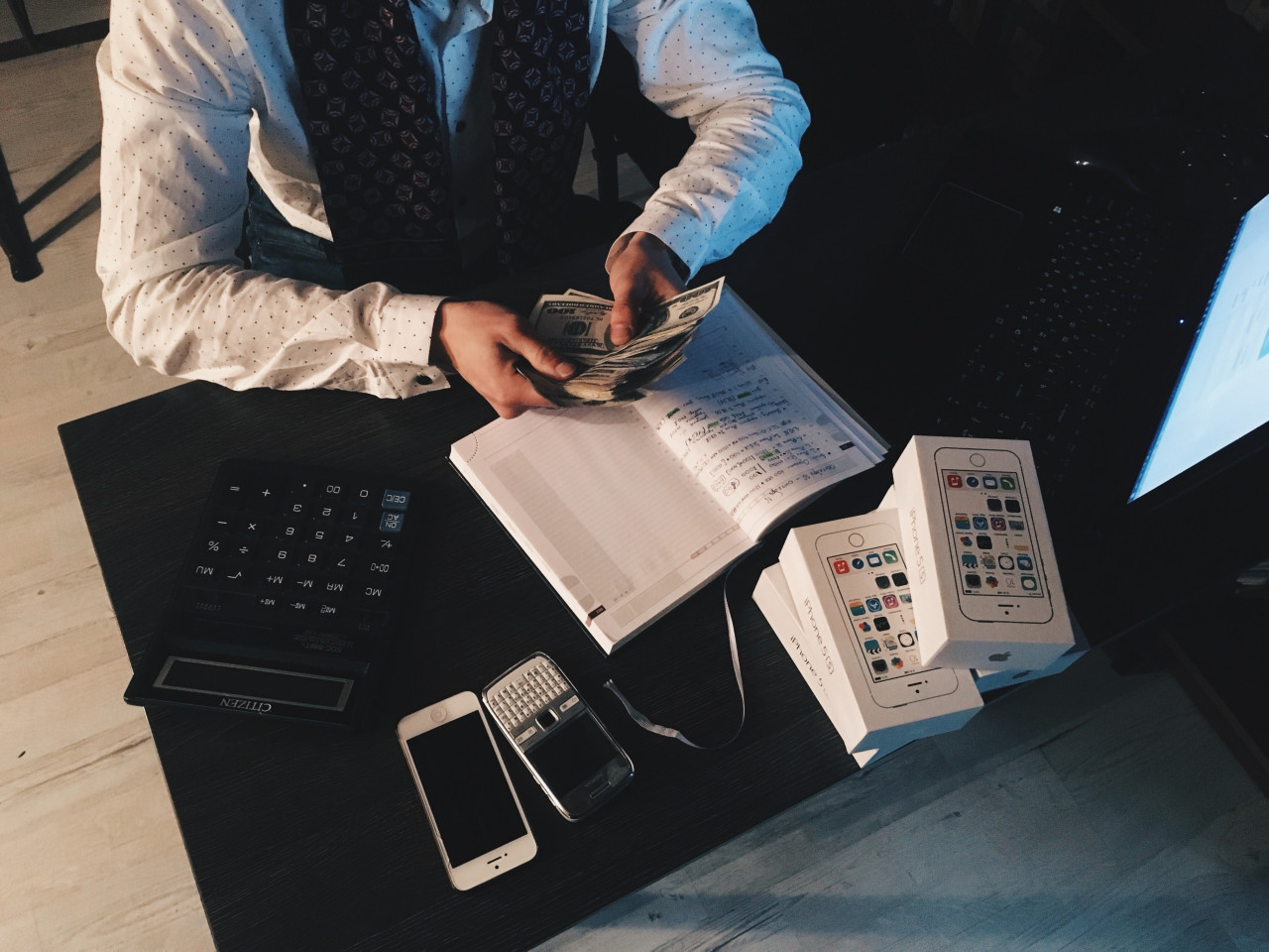 An accountant making sure the money was spent correctly.
