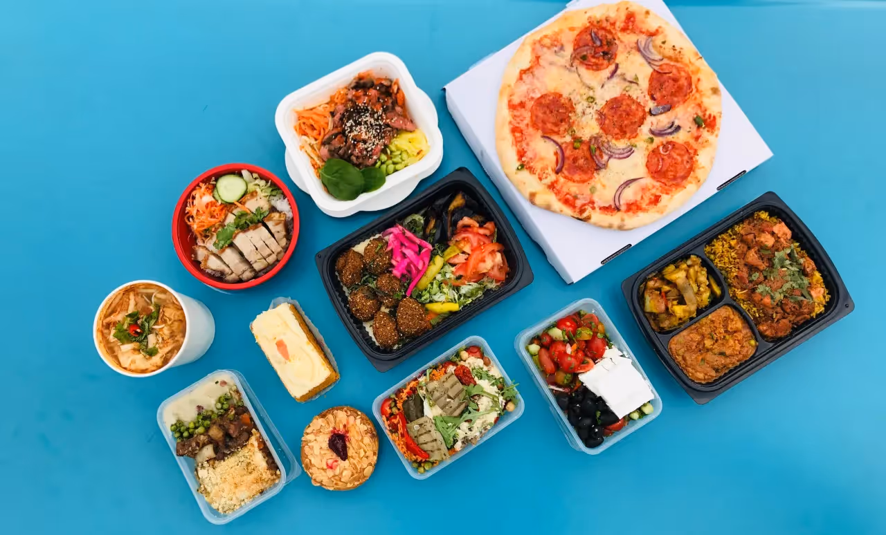 A variety of meal choices.