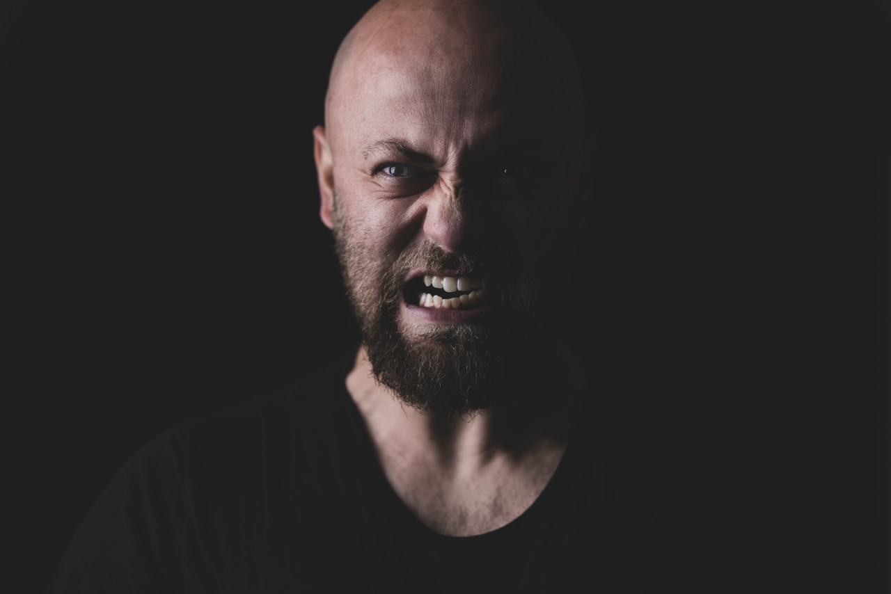 Angry looking man
