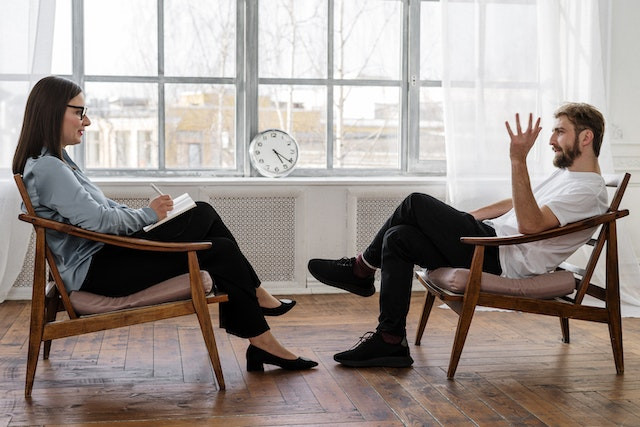 man in therapy.