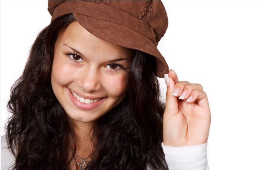 Woman wearing a hat