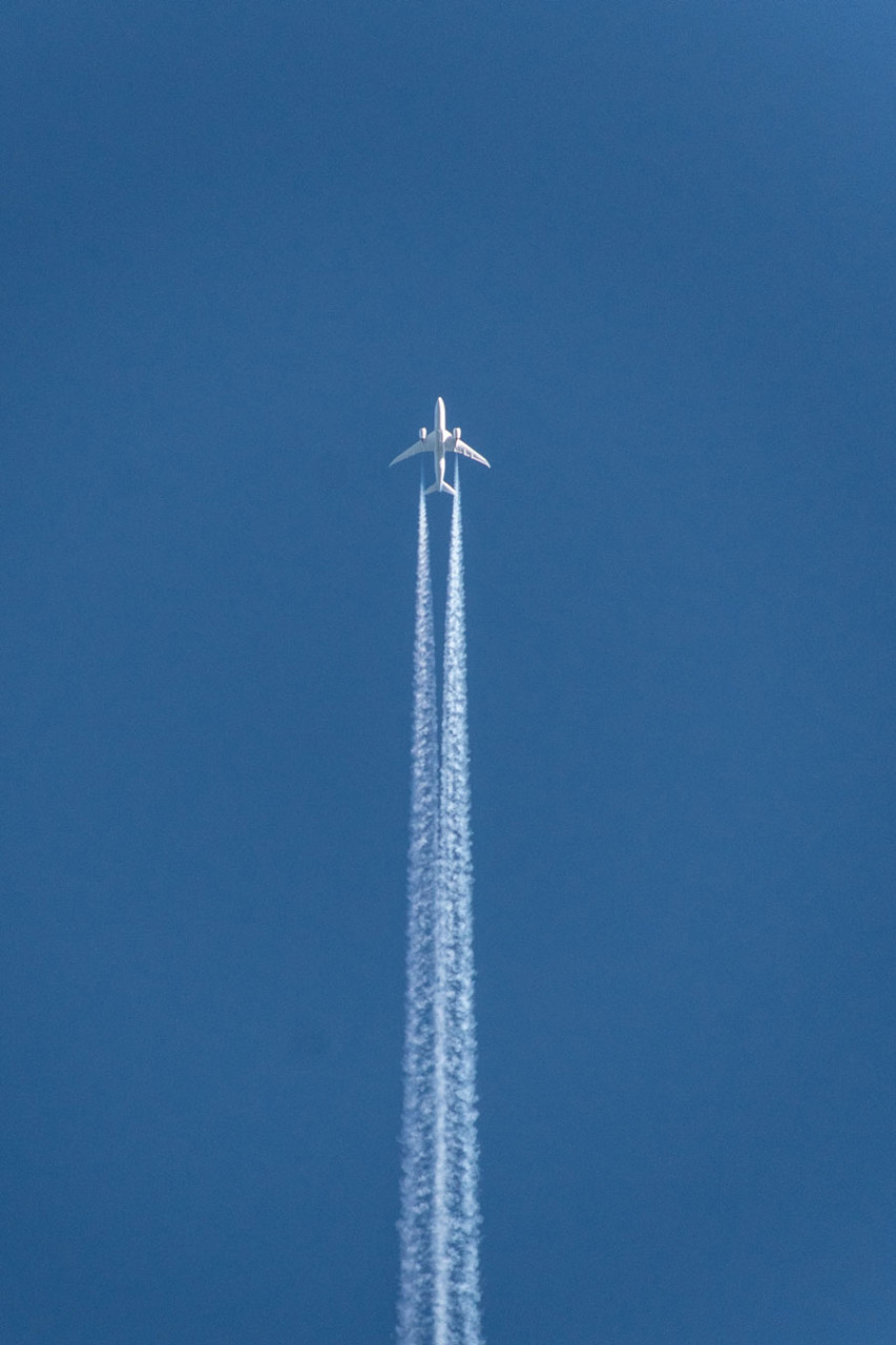 flying airplane