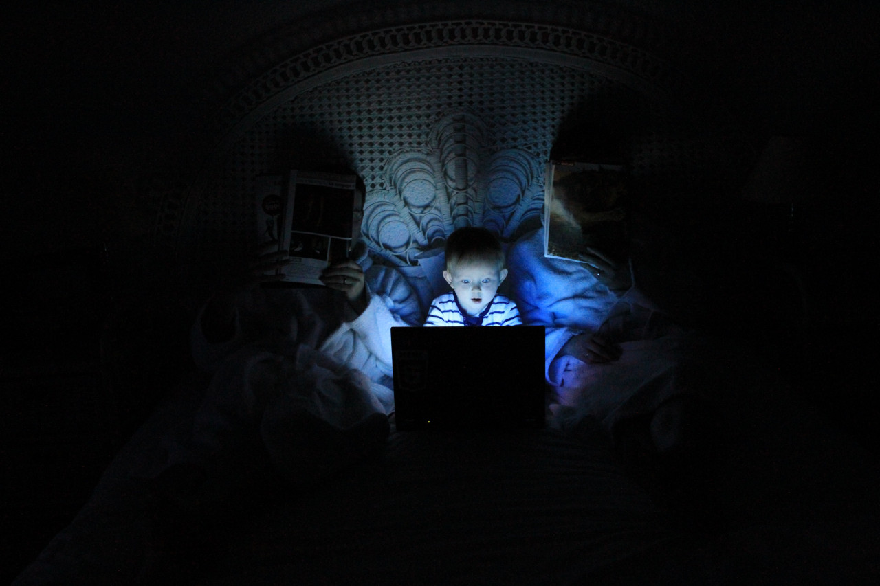 child on a screen