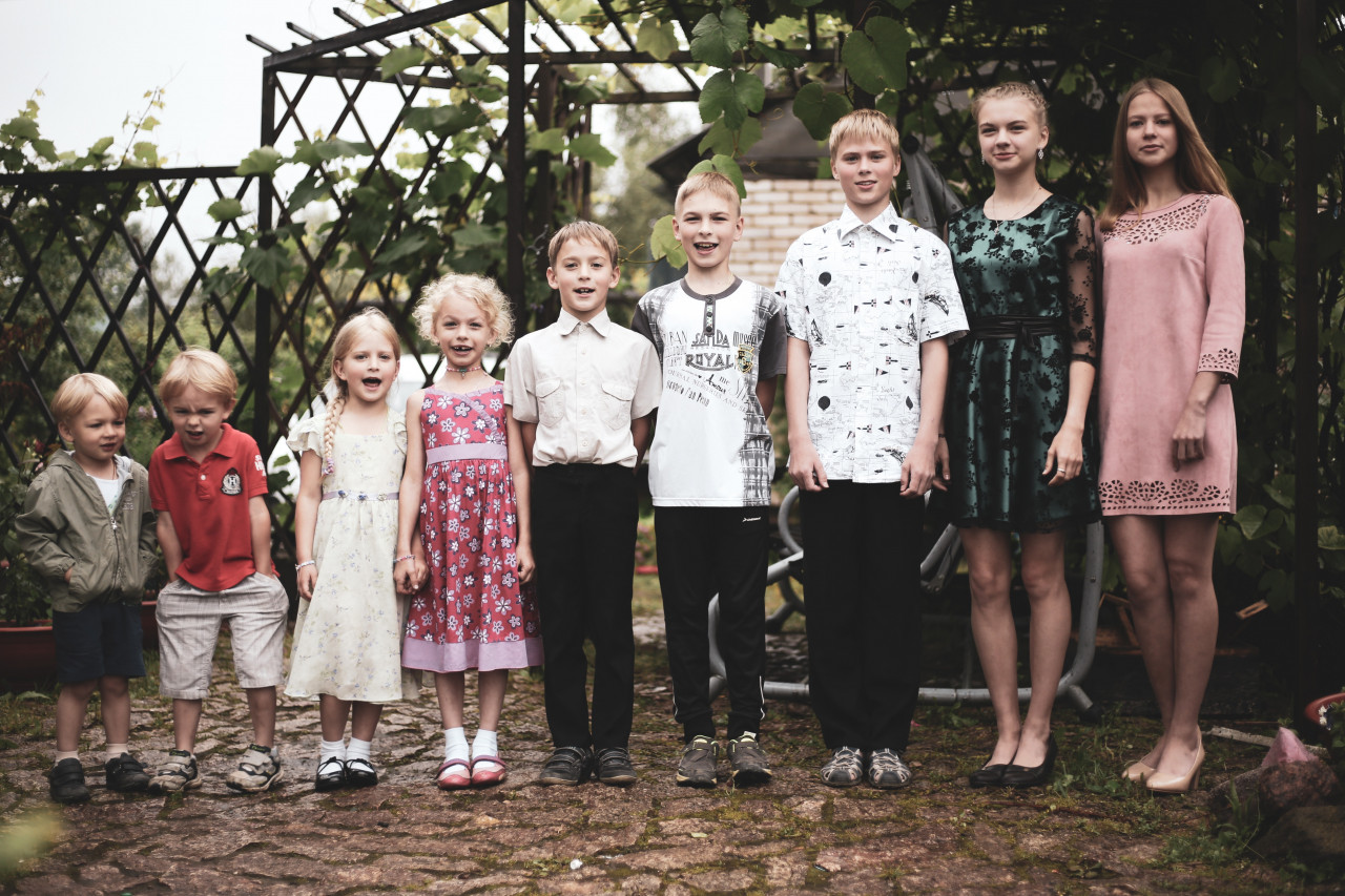 A cross-section of siblings.