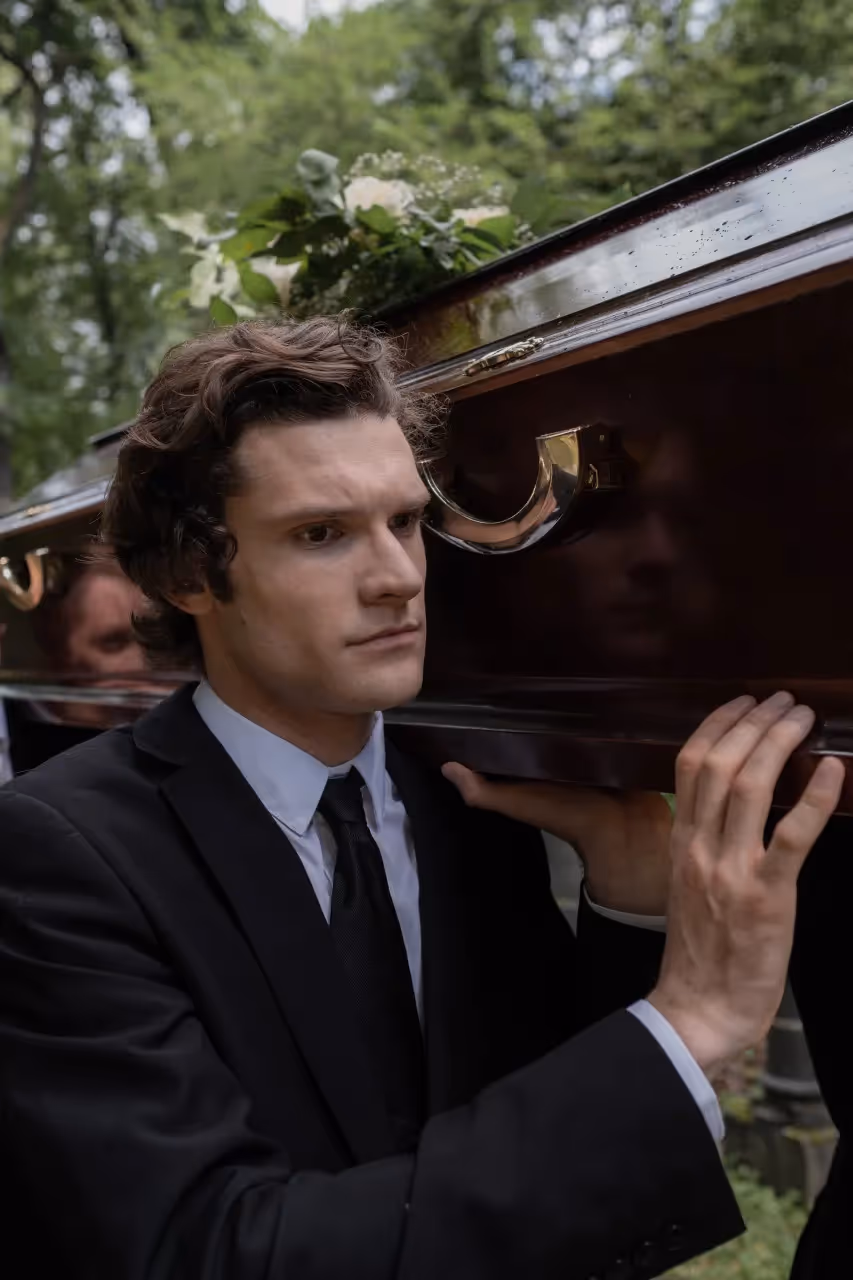 A man lifting his relative