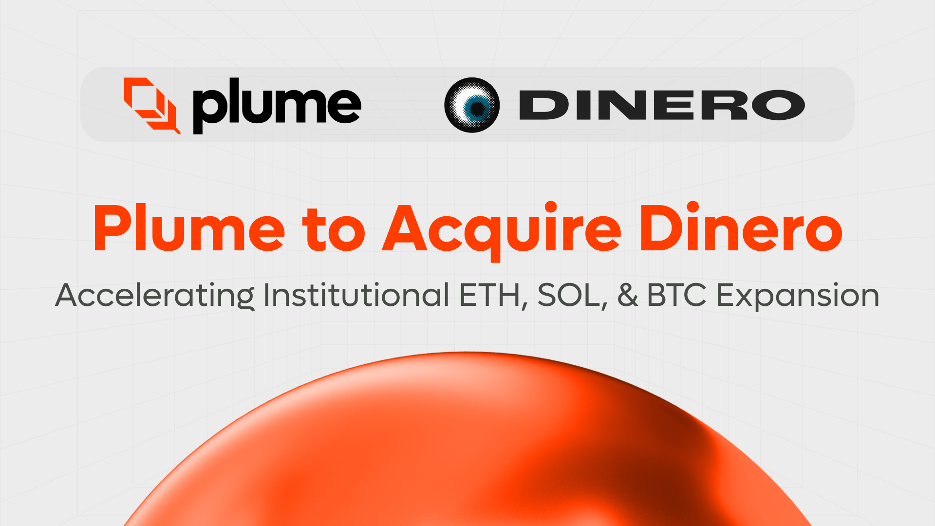 Plume to Acquire Dinero, Accelerating Institutional ETH, SOL, & BTC Expansion
