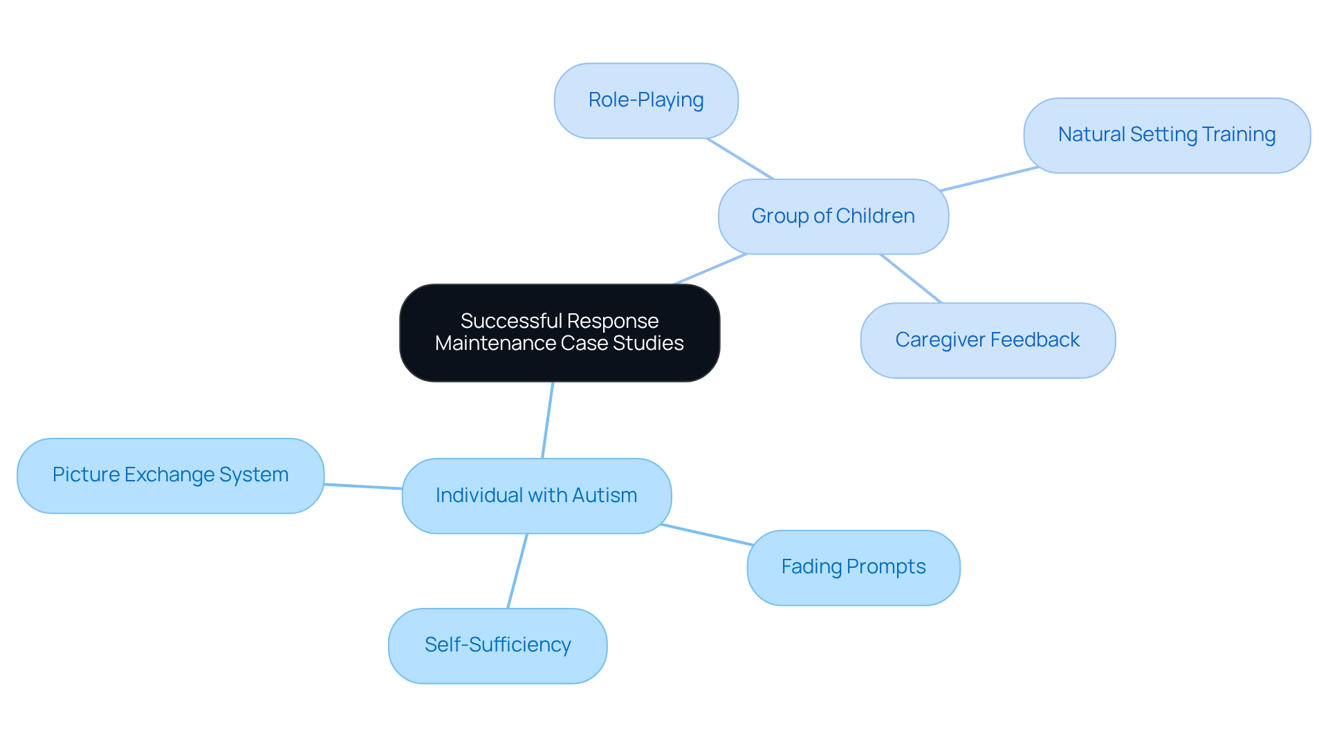 The central node represents the main topic, while the branches show different case studies and their key components. Each branch highlights how specific strategies were applied and the outcomes achieved.