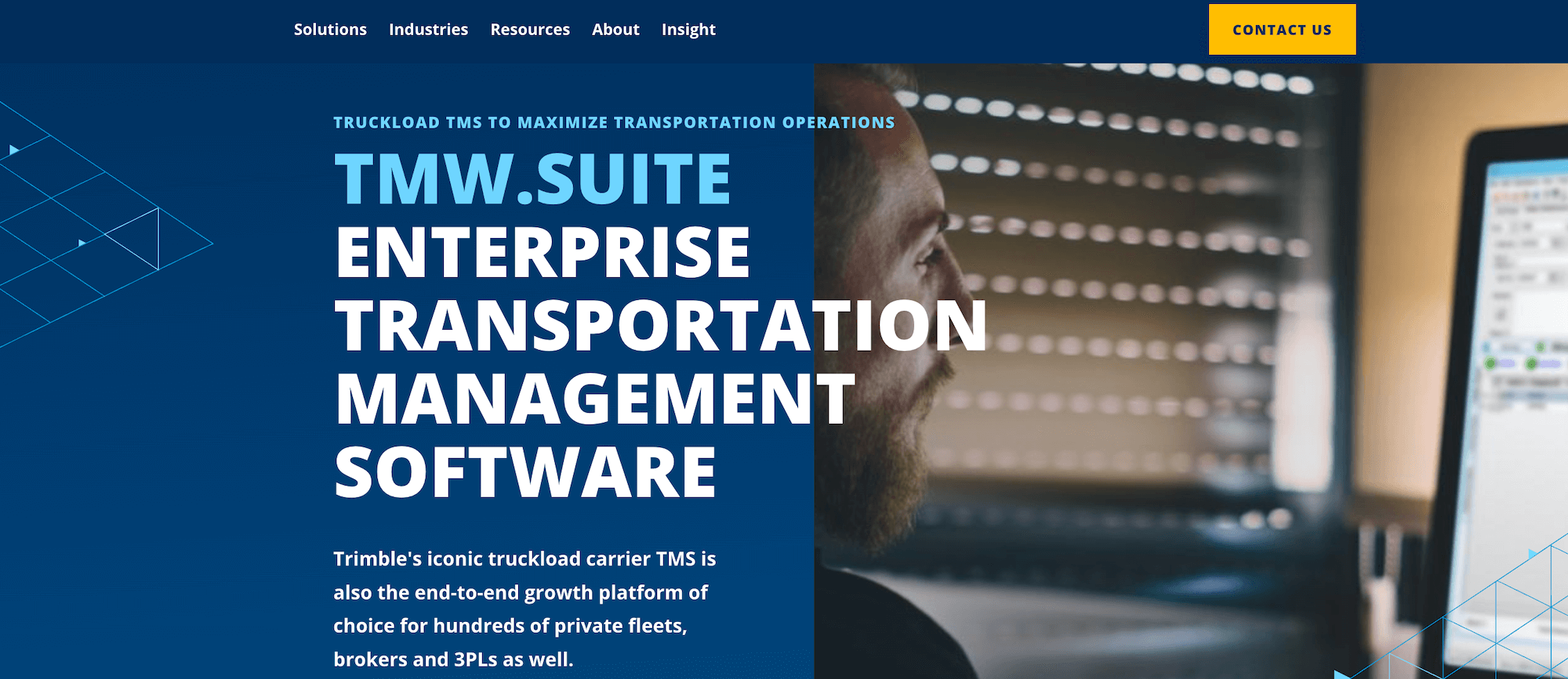 TMW Suite homepage: Enterprise Transportation Management Software