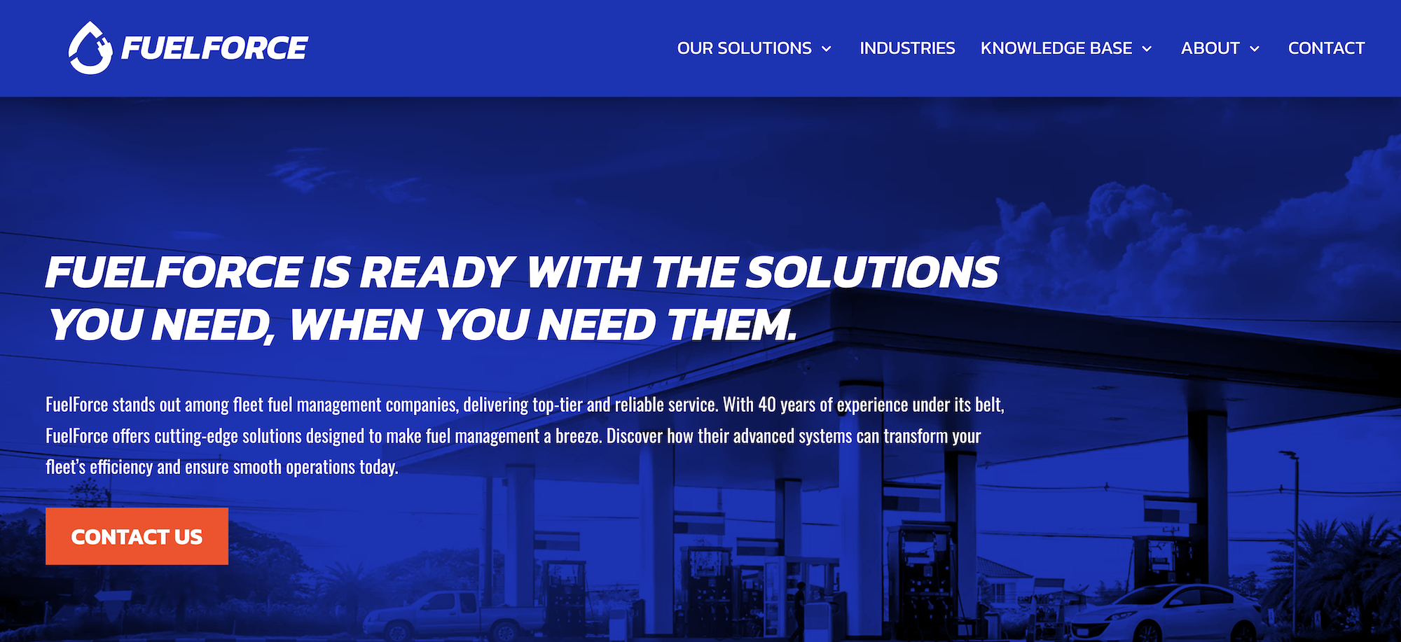 FuelForce homepage: Fleet Fuel Management