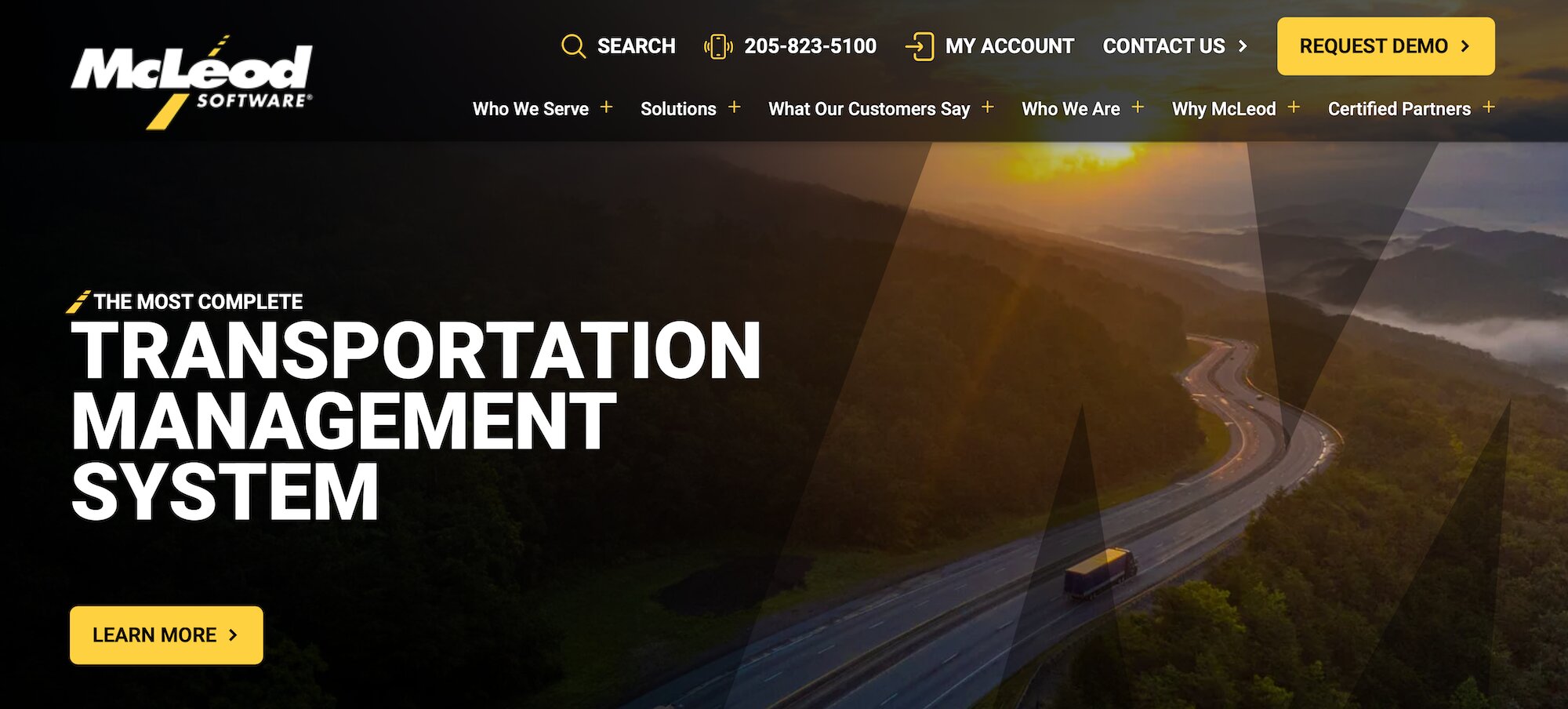 McLeod Software homepage: Transportation Management System
