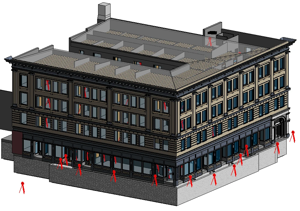Existing Conditions created a precise BIM model of the NY Stock Exchange.