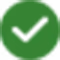 A green screen with a white background.