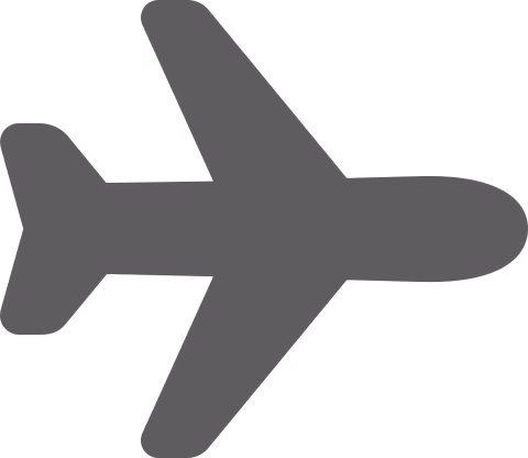 A black and white image of an airplane.