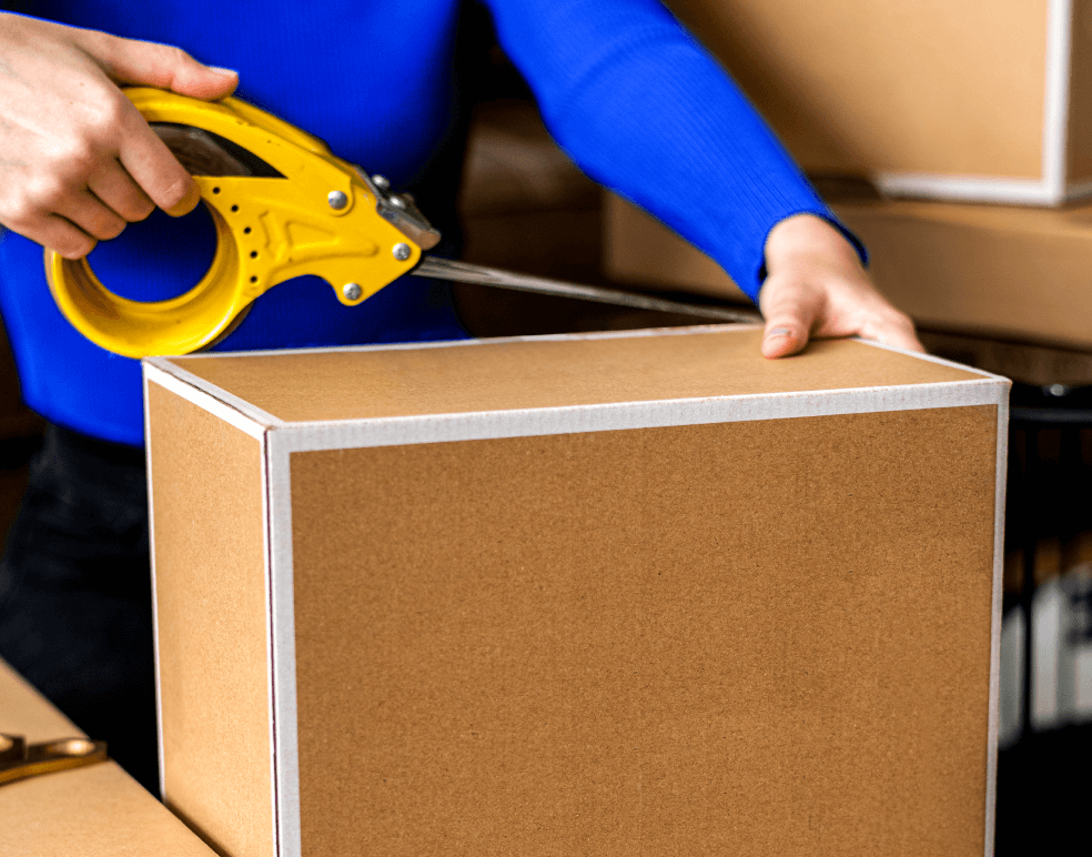 Sealing Shipping Box Image - Maptech X Webflow Template