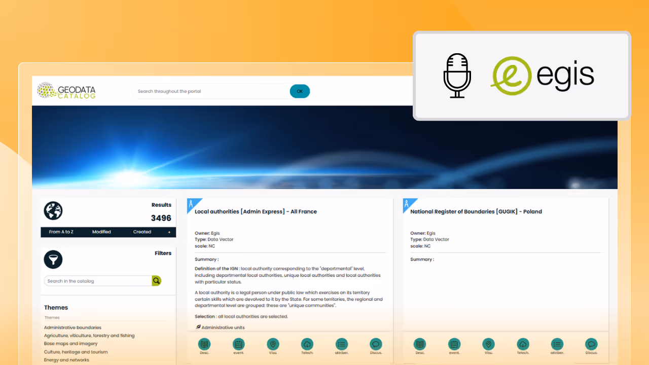 Webinaire Le Geodata Catalog d’Egis : garantir l'accessibilité des données SIG et accélérer les projets d'un groupe international