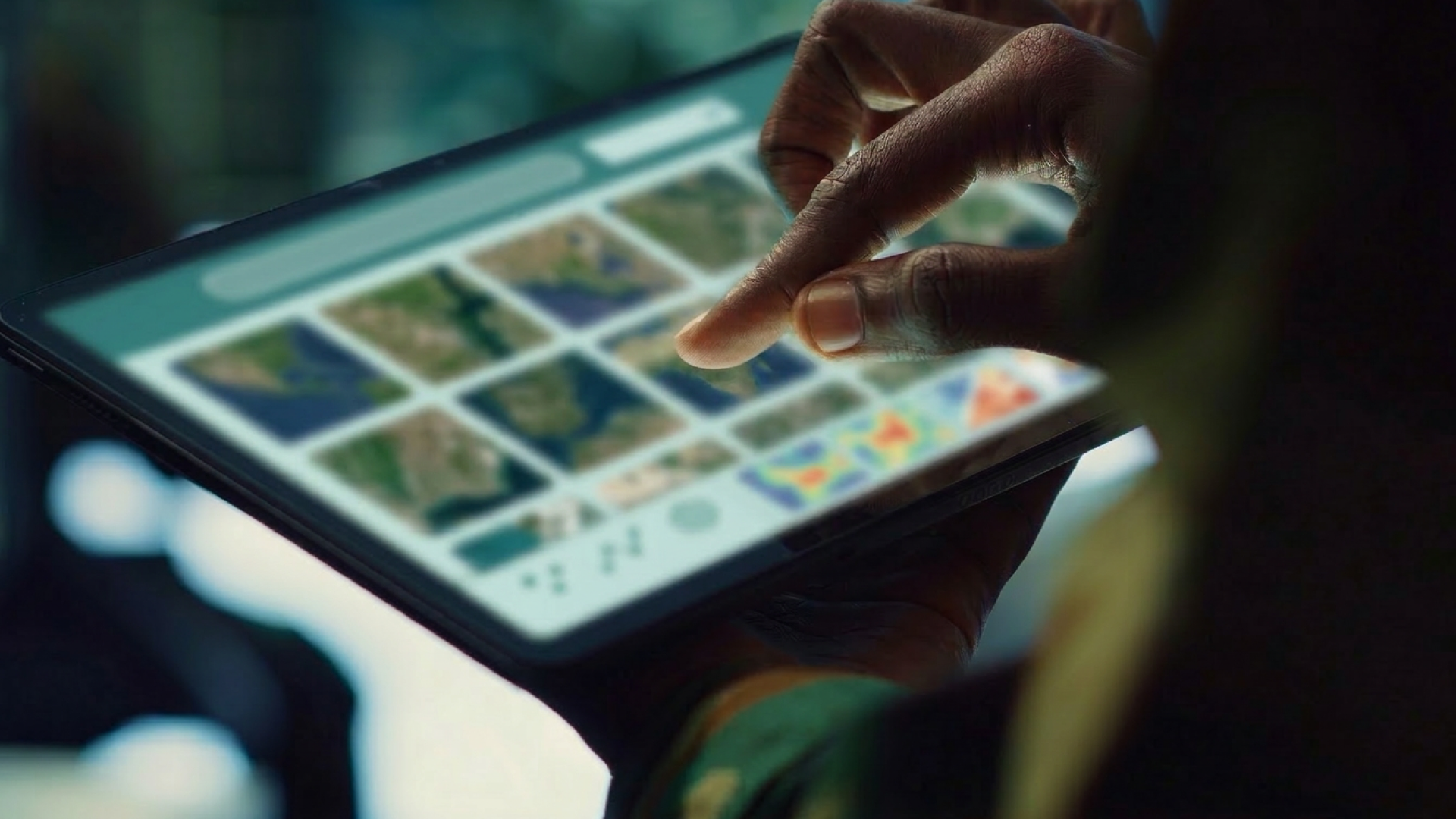  Visualisation des données cartographiques sur un écran