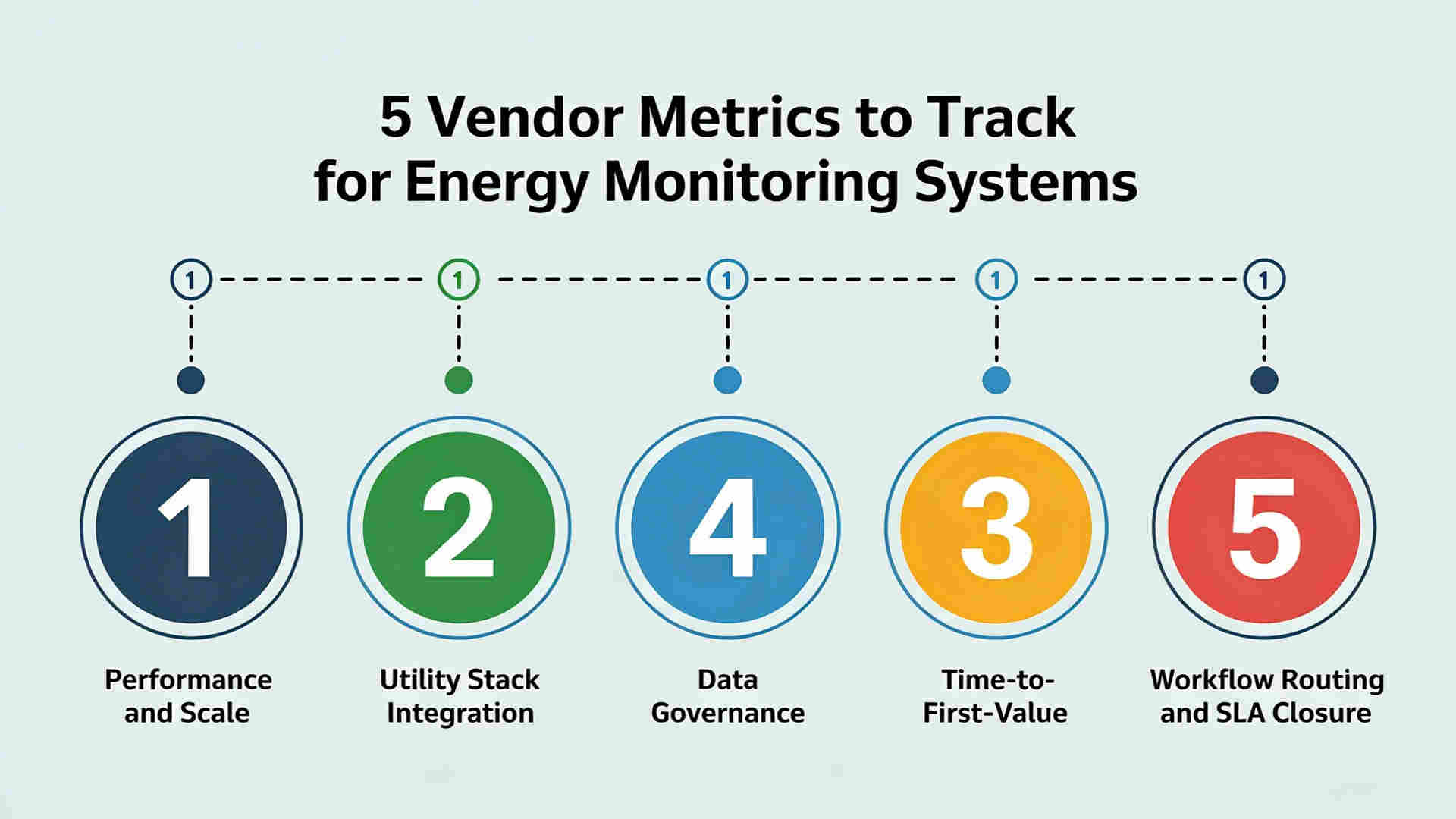 Vendor checklist for energy monitoring systems: scale, integration, governance, time-to-value, and workflow closure