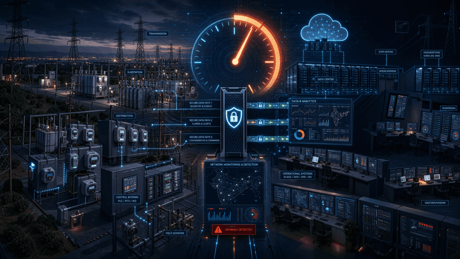 Cybersecurity controls connecting power grid OT systems with IT infrastructure as utilities prepare for the April 2027 CEA compliance deadline.