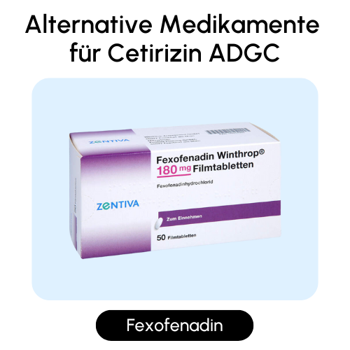 Alternative Medikamente für Cetirizin ADGC