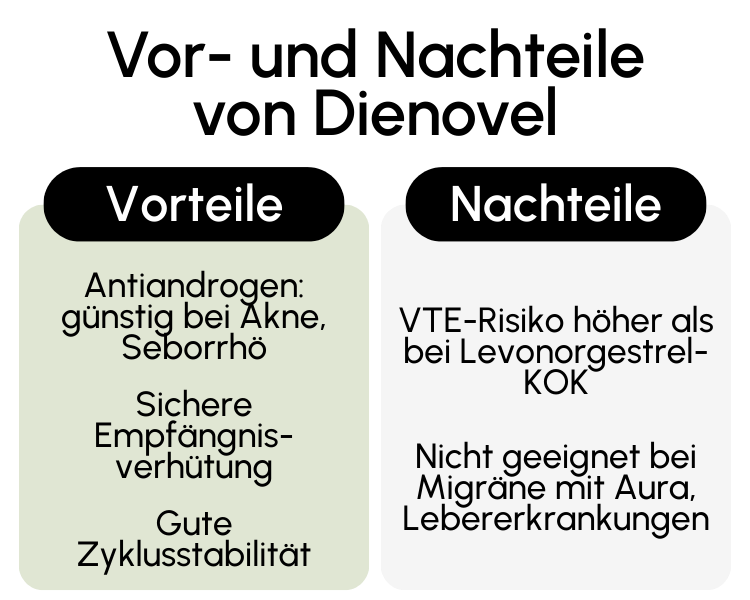 Vor- und Nachteile von Dienovel