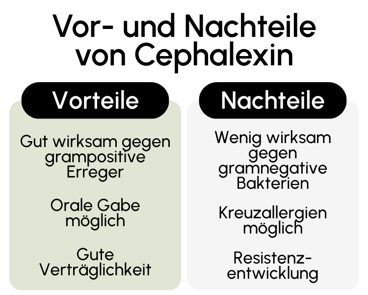 Vor- und Nachteile von Cephalexin