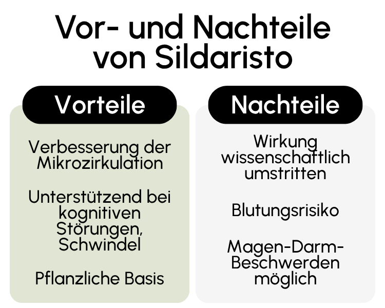 Vor- und Nachteile von Sildaristo