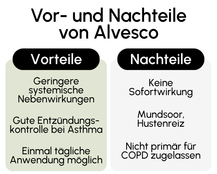 Vor- und Nachteile von Alvesco