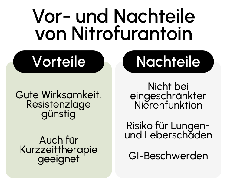 Vor- und Nachteile von Nitrofurantoin