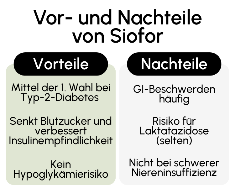 Vor- und Nachteile von Siofor