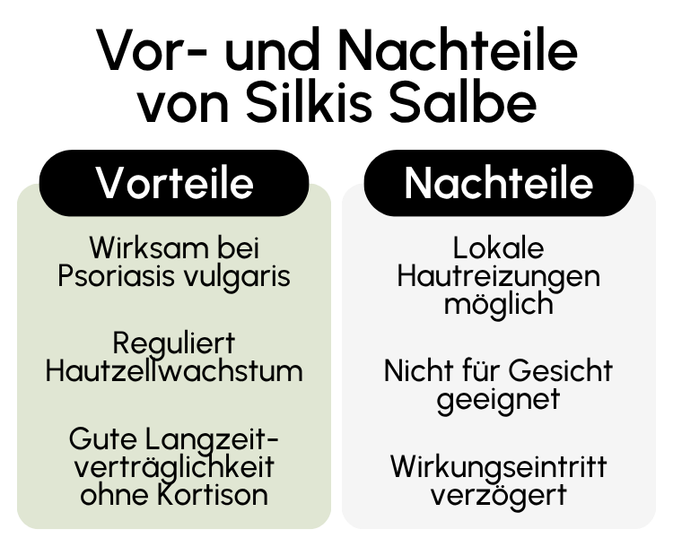 Vor- und Nachteile von Silkis Salbe