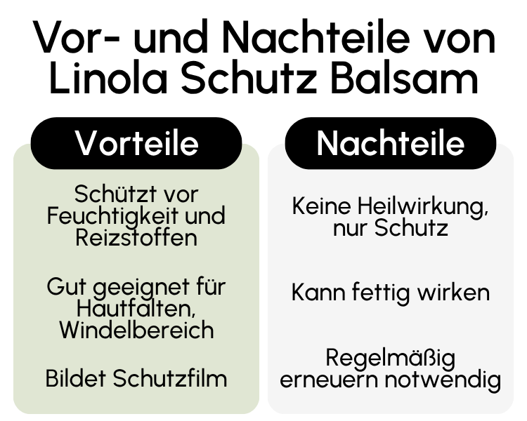 Vor- und Nachteile von Linola Schutz Balsam