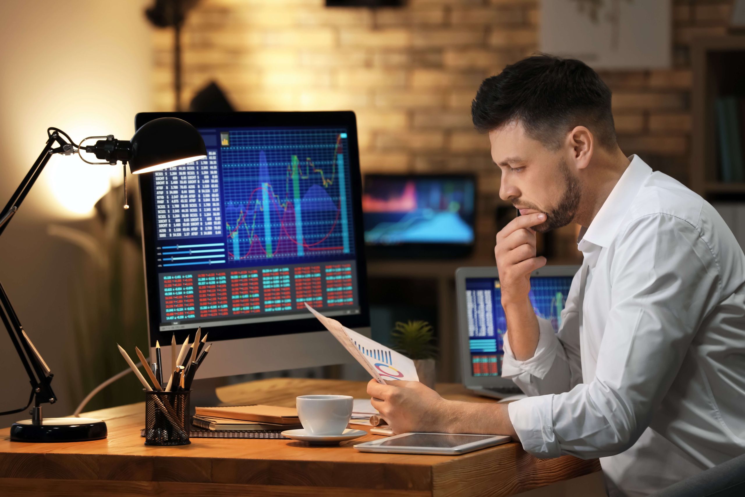 man thinking - Automated Futures Trading