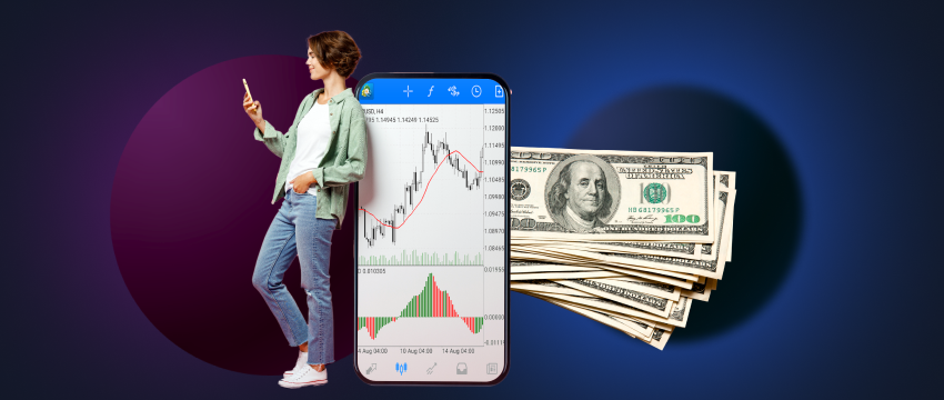 woman holding her phone - How Much Can You Make Trading Futures