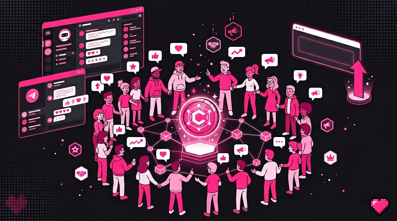 Token launch audience targeting and community building funnel