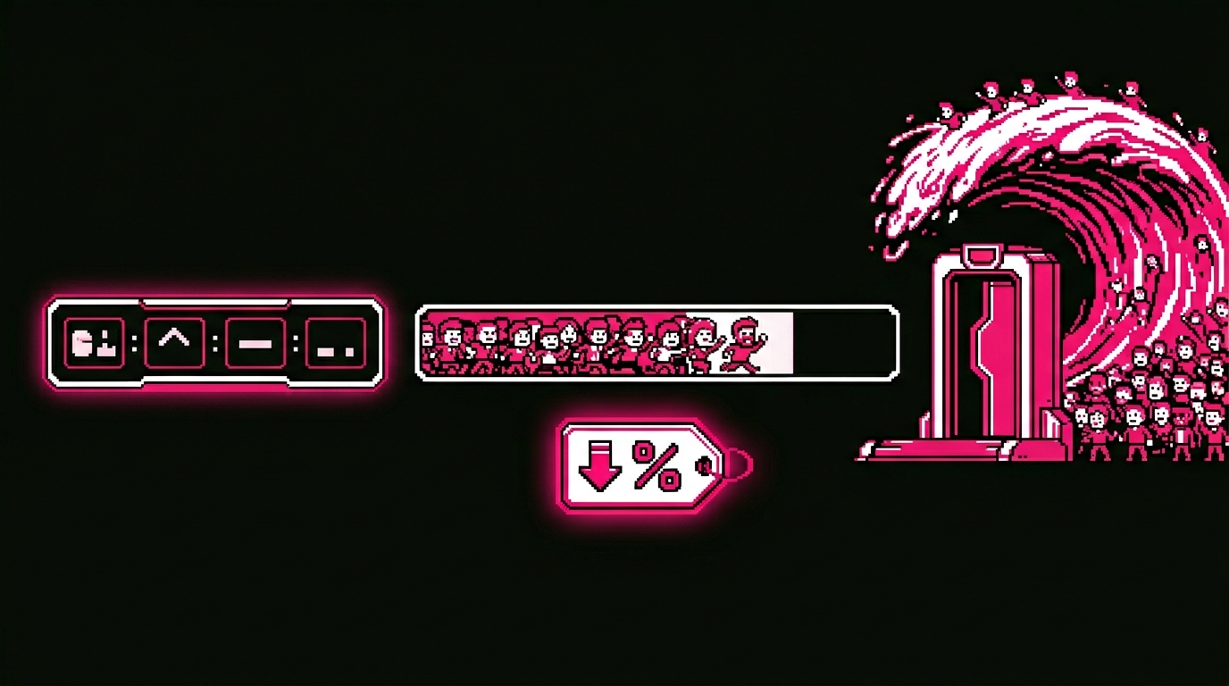 Crypto presale marketing dashboard showing token presale momentum and whitelist growth