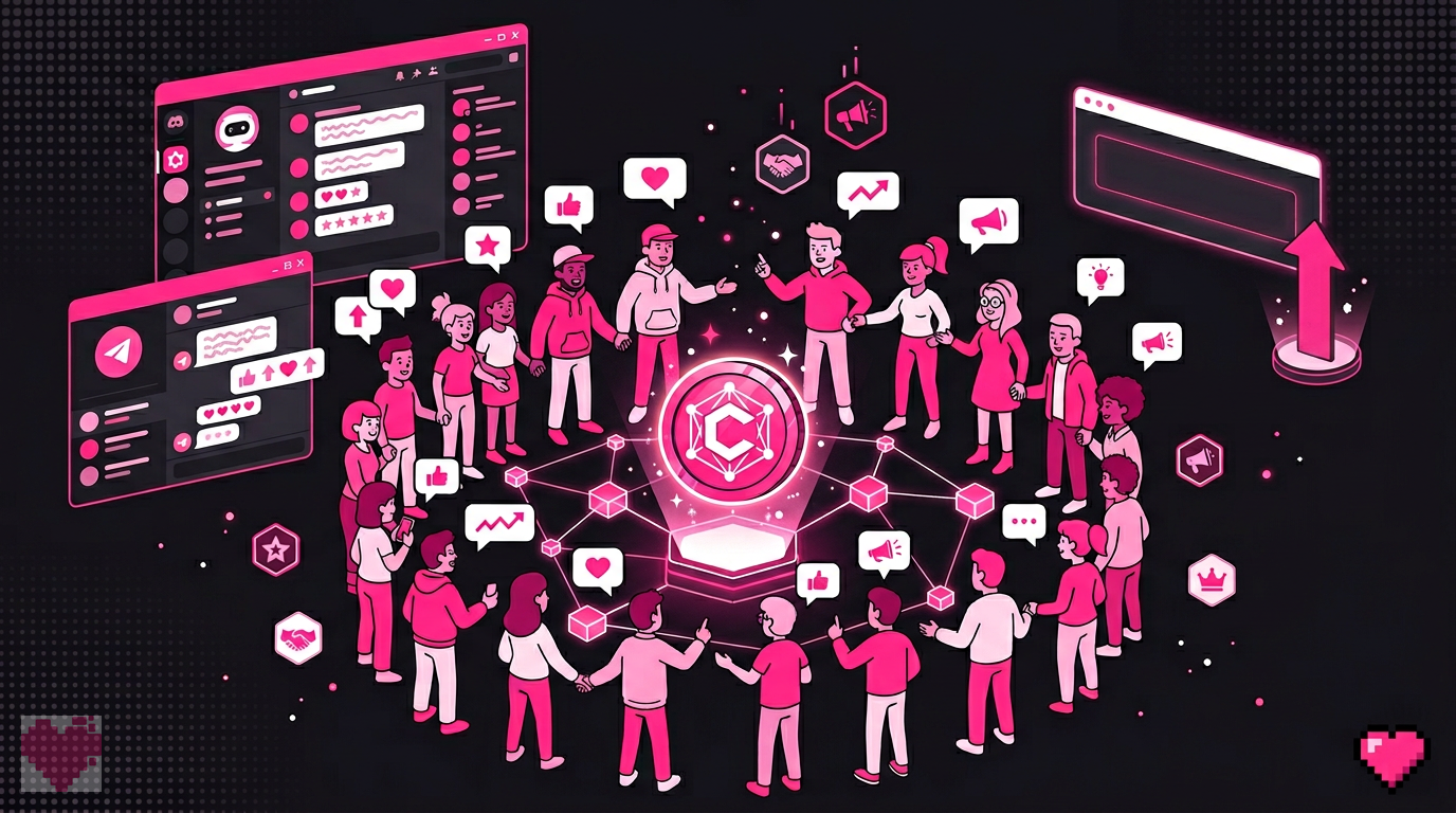 Token launch target audience segments and marketing funnel overview