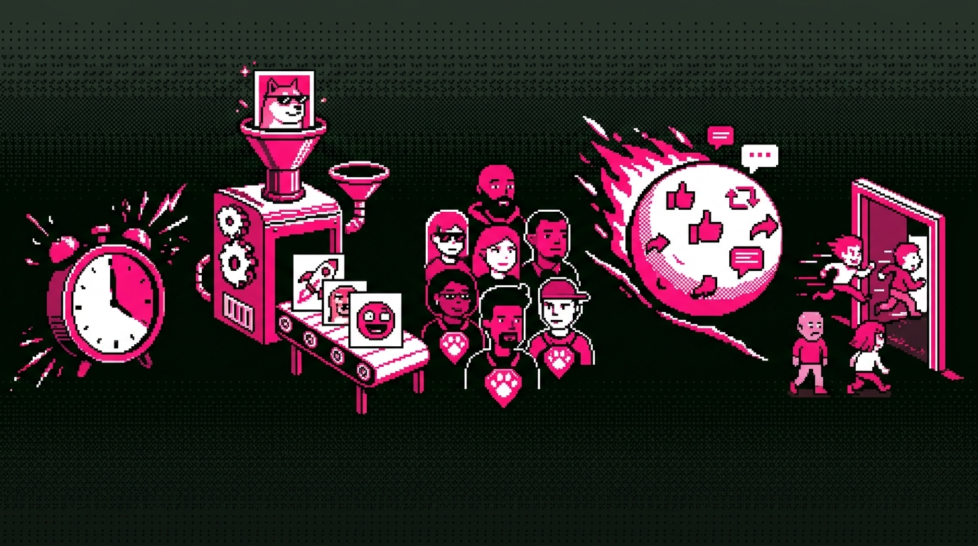 Meme coin marketing agency consultation discussing viral memecoin strategy and meme token promotion