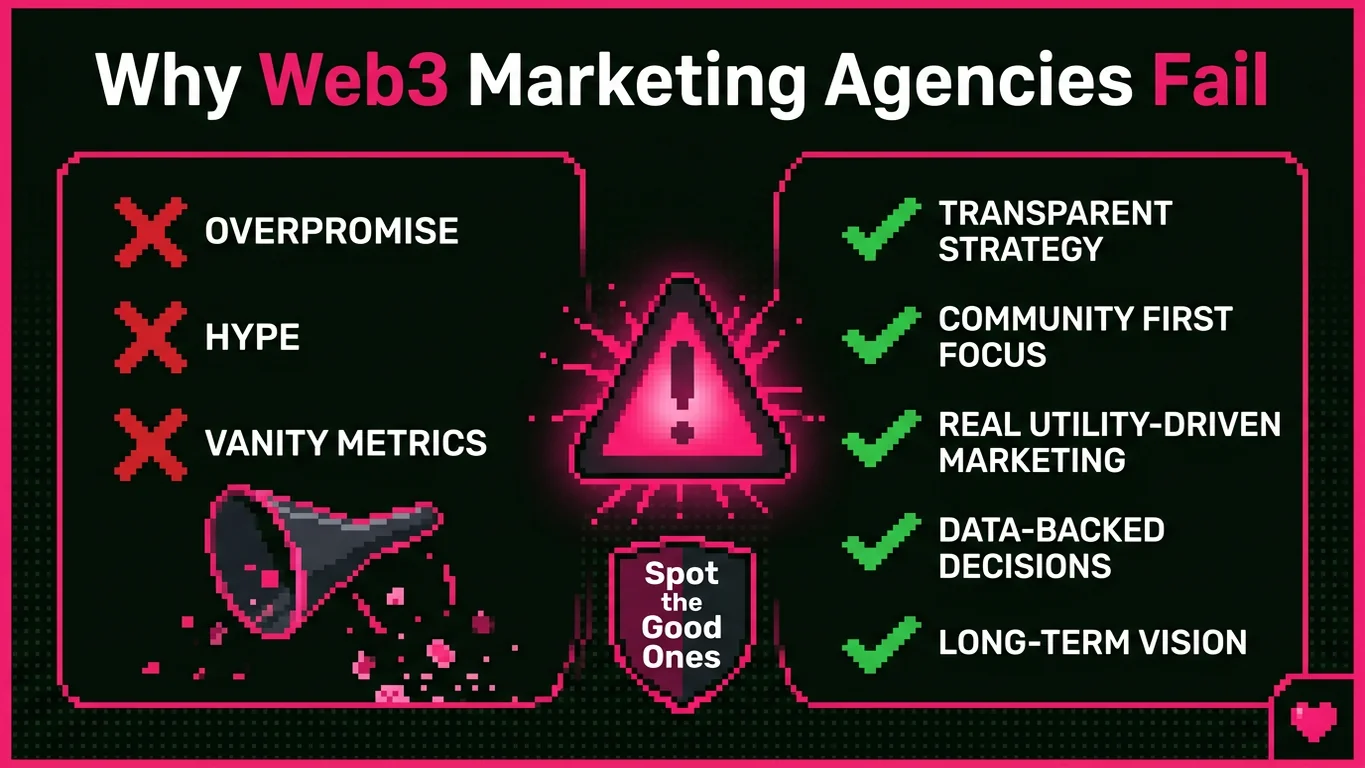 Why Most Web3 Marketing Agencies Fail (And How to Spot the Good Ones)