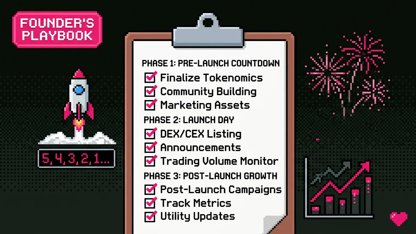 Token Launch Marketing Checklist: The Complete Founder's Playbook