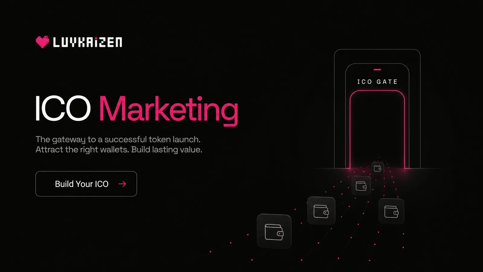 ICO marketing strategy — wallet acquisition and investor outreach