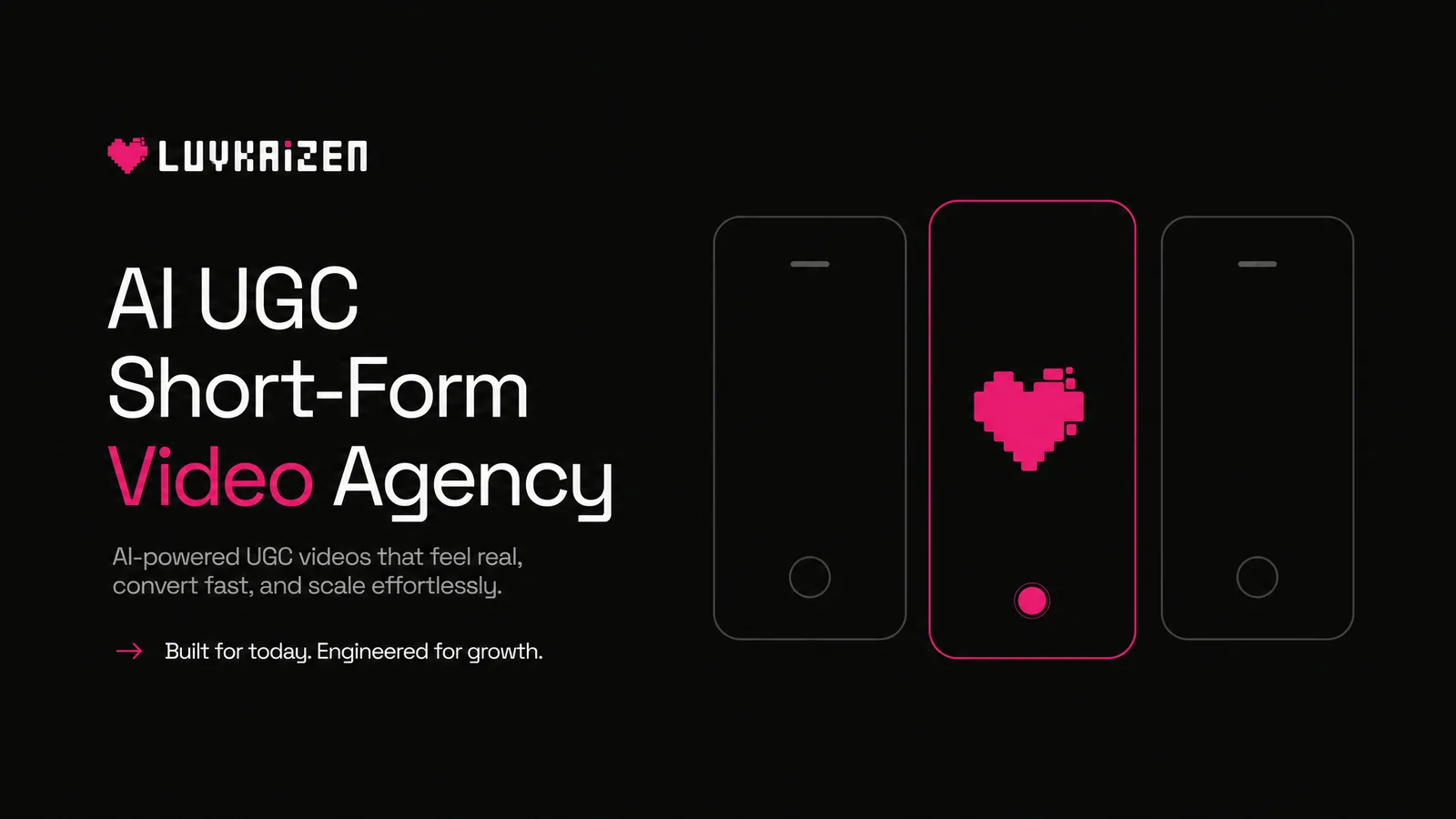 AI UGC and short-form video agency for crypto projects