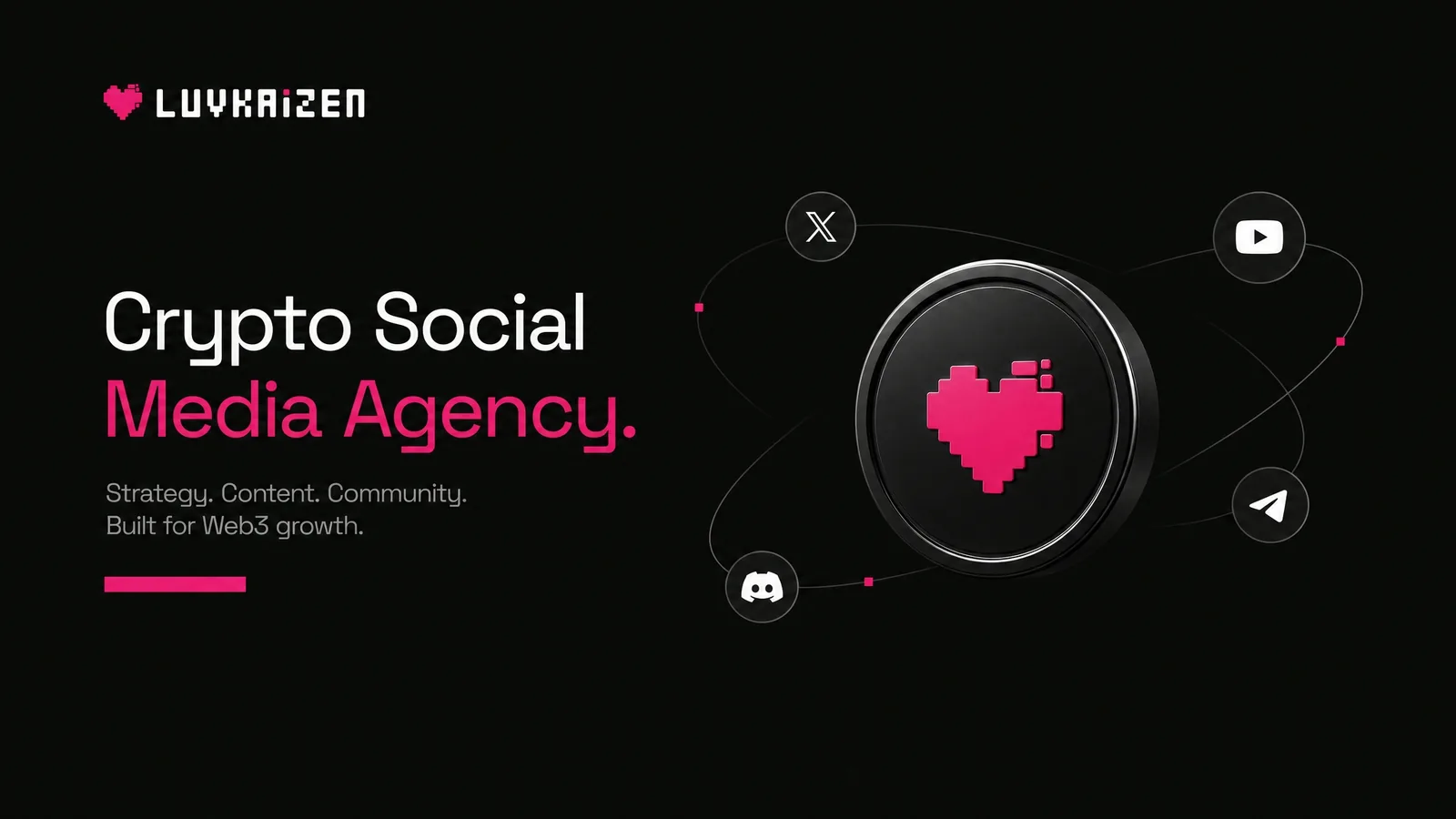 Crypto social media agency — X, Discord, Telegram growth for Web3