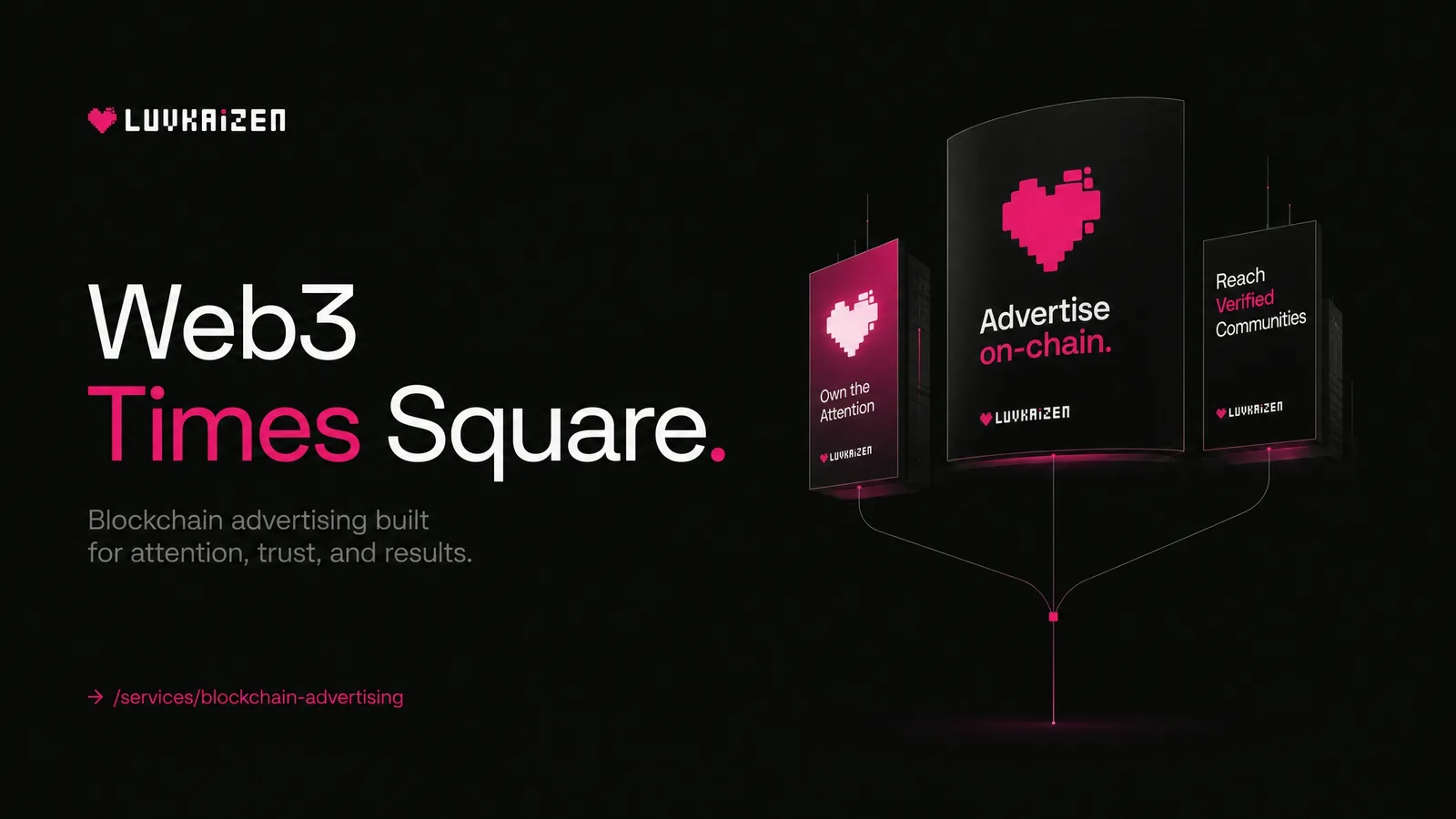 Blockchain advertising agency — Web3 ad campaigns across digital channels
