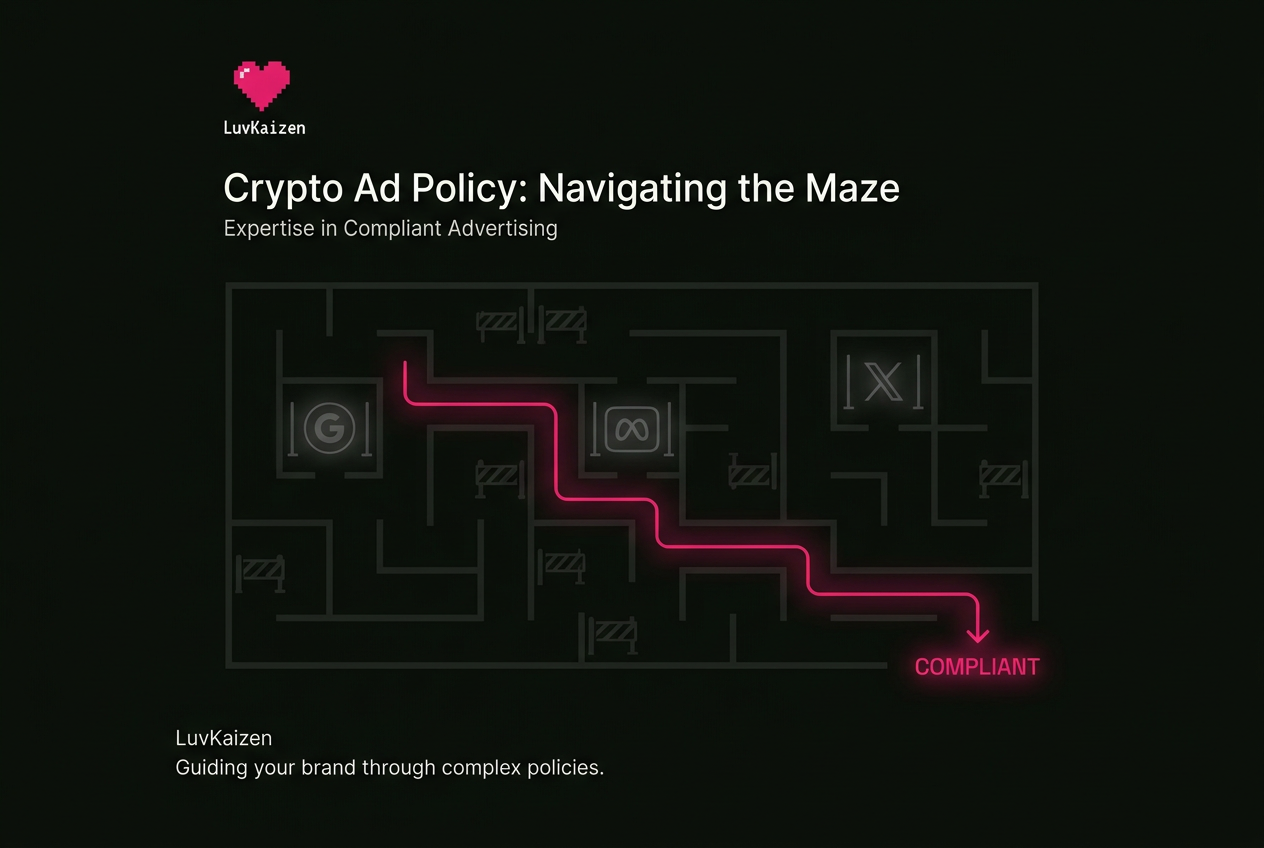 LuvKaizen blockchain advertising first section image