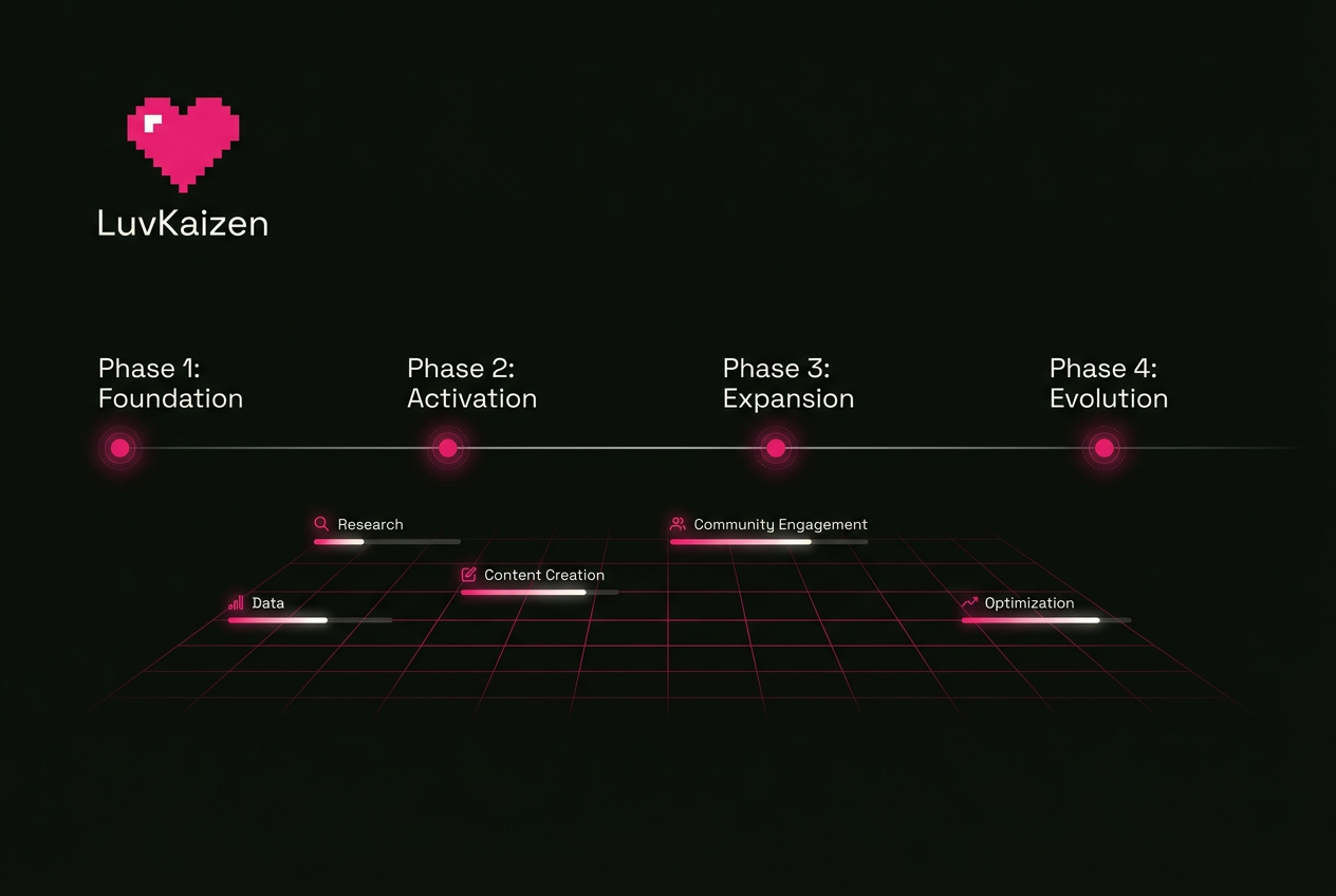 LuvKaizen blockchain marketing agency third section image