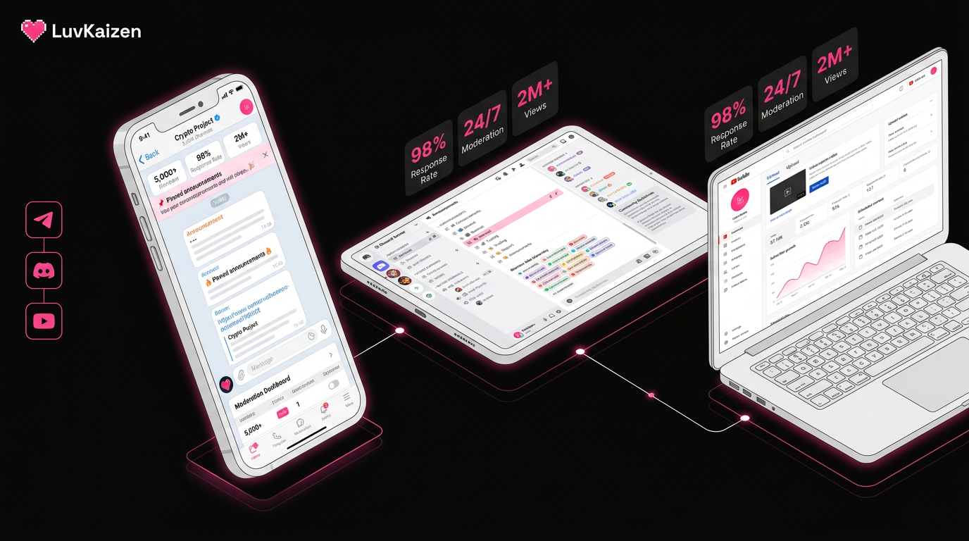 social community management across platforms — Crypto Airdrop Marketing Agency