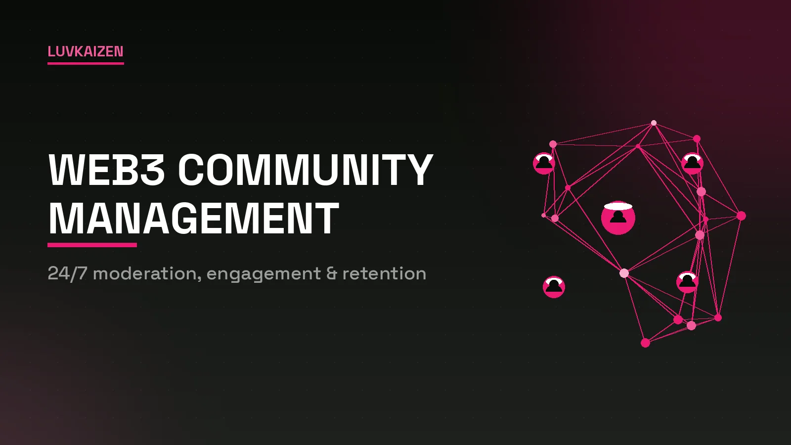 Connected network of members for web3 community management agency