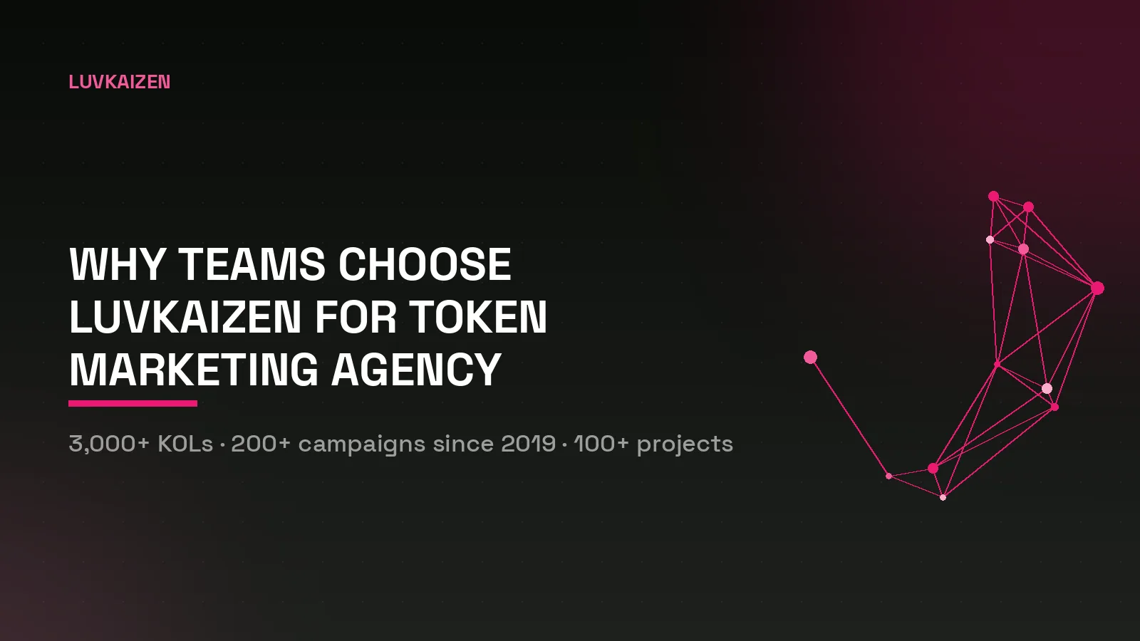 Why token teams choose LuvKaizen