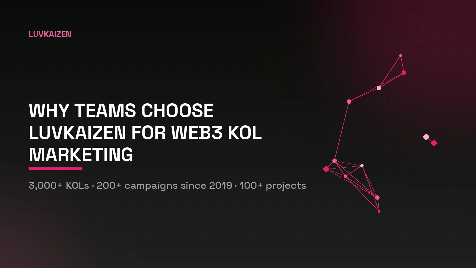Why projects run KOLs through LuvKaizen